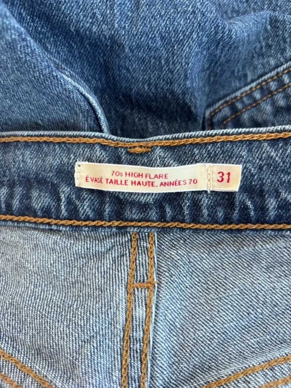 LEVI’S 70s High Waited Flare Jeans Denim Size 31 - Picture 6 of 16